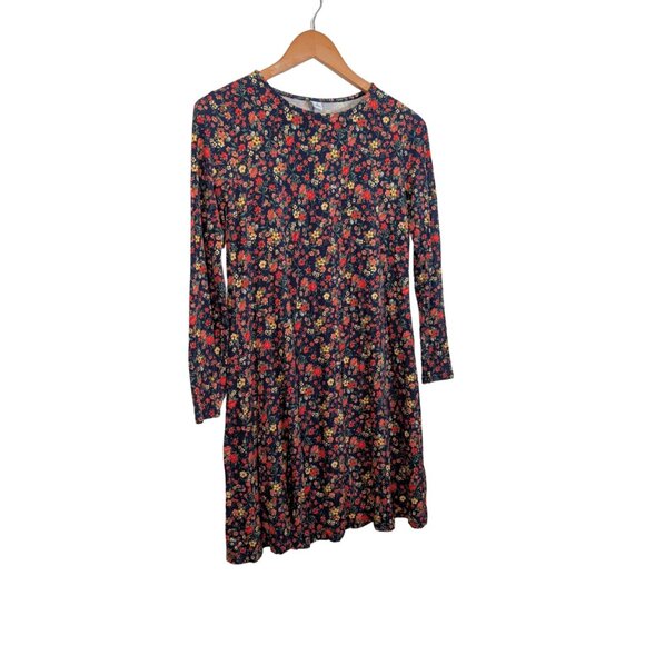 Old Navy Midi Swing Dress Women's XS long sleeve Floral - Picture 4 of 8